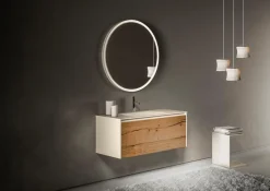 Sormani Badezimmer-Komplettsets-Badmöbel-Set Studio51 Eiche