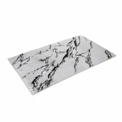 Vossen Badteppiche-Badteppich Marble 60 x 100 cm Light Grey