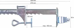 Schneider Schirme Zubehör-Balkonklammer Für Sonnenschirme Silber