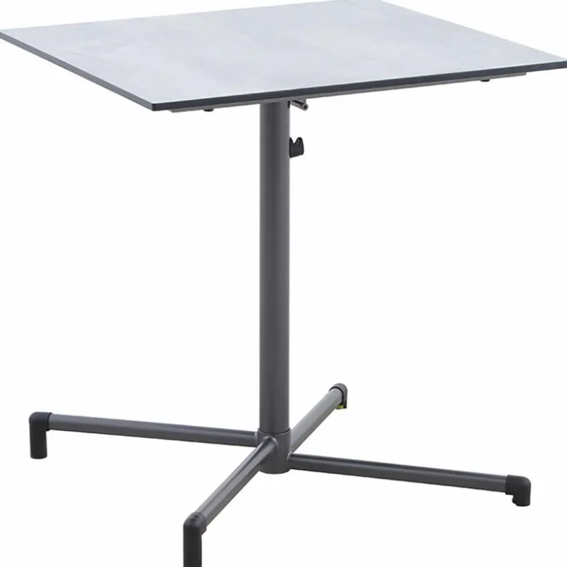 Gartentische|MWH Balkontisch klappbar Flip 70 x 70 cm Iron