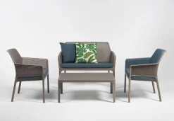 Gartenbank-Auflagen|Nardi Bankkissen Net Lounge 106 x 60 cm Denim