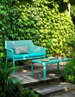Gartenbank-Auflagen|Nardi Bankkissen Net Lounge 106 x 60 cm Petrol