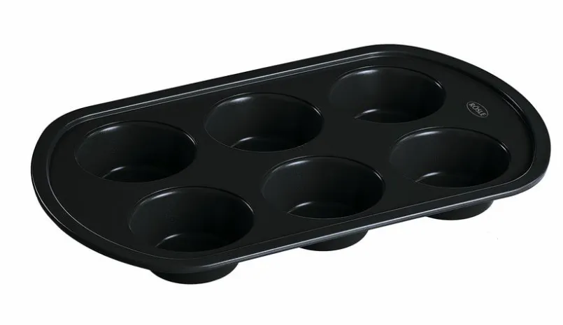 Grillzubehör|Rösle Barbecue-Muffinform Muffinform, 6er Set Schwarz