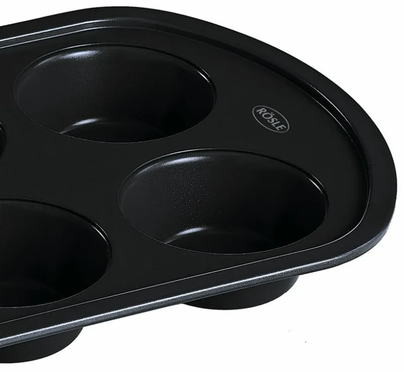 Grillzubehör|Rösle Barbecue-Muffinform Muffinform, 6er Set Schwarz