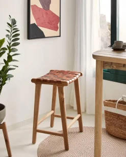 Barhocker|Kave Home Barhocker Calixta Braun