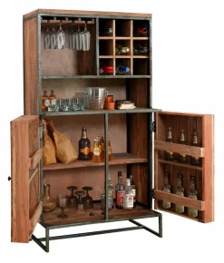 WOLFMÖBEL Regale-Barschrank Parquet Akazie