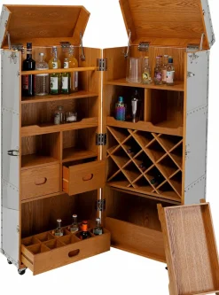 Bartische|Kommoden|KARE DESIGN Barschrank Zoom 86695 Grau / Schwarz