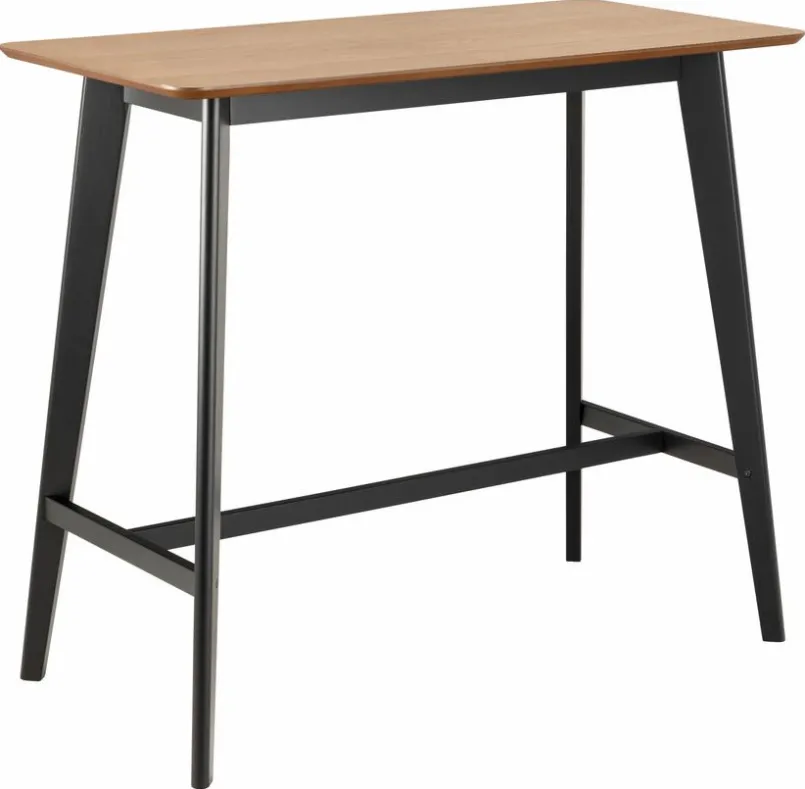 Actona Bartische-Bartisch Roxby 120 x 60 cm Schwarz / Eiche