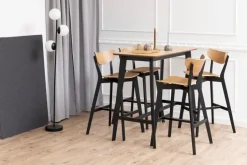 Actona Bartische-Bartisch Roxby 120 x 60 cm Schwarz / Eiche