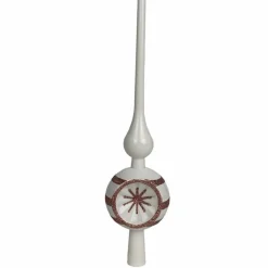 Für Den Weihnachtsbaum-Baumspitze Farbenfroher Winter 28,5 cm Weiß