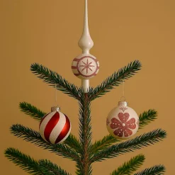 Für Den Weihnachtsbaum-Baumspitze Farbenfroher Winter 28,5 cm Weiß