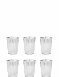 Gläser|Stelton Becherset Pilastro 6tlg. Klar