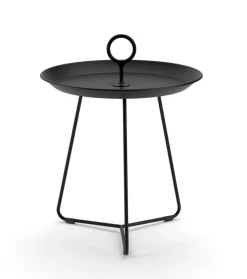 Balkontische|Gartentische|HOUE Beistelltisch Eyelet Ø 45 cm Schwarz