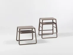 Balkontische|Gartentische|Nardi Beistelltisch Pop 39,5 x 44 cm Braun