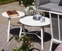 Gartentische|Brafab Beistelltisch Vannes ø 60 cm Weiß