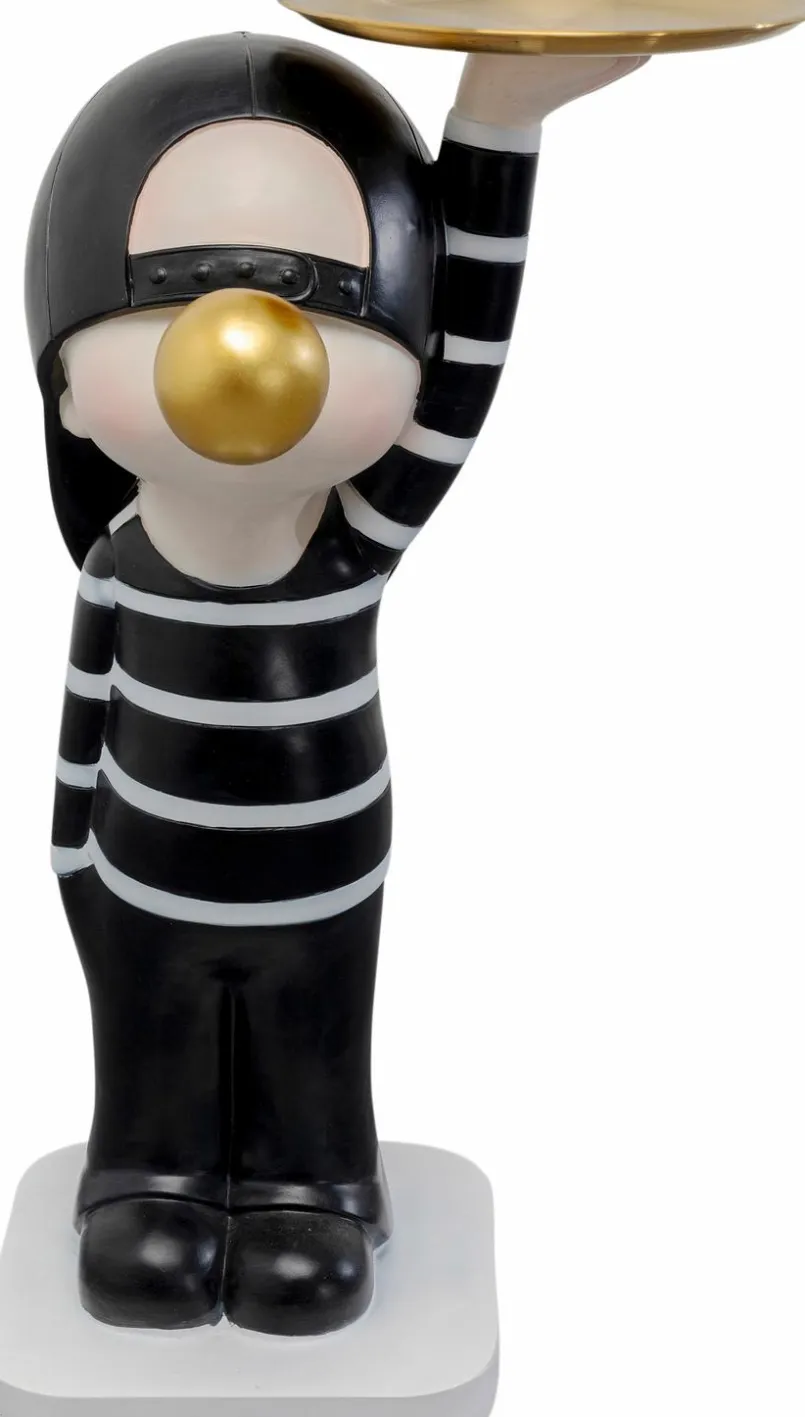 KARE DESIGN Abstrakte Dekofiguren|Dekofiguren-Beistelltisch Bubble Boy 87786 Schwarz / Weiß
