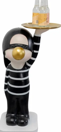 KARE DESIGN Abstrakte Dekofiguren|Dekofiguren-Beistelltisch Bubble Boy 87786 Schwarz / Weiß