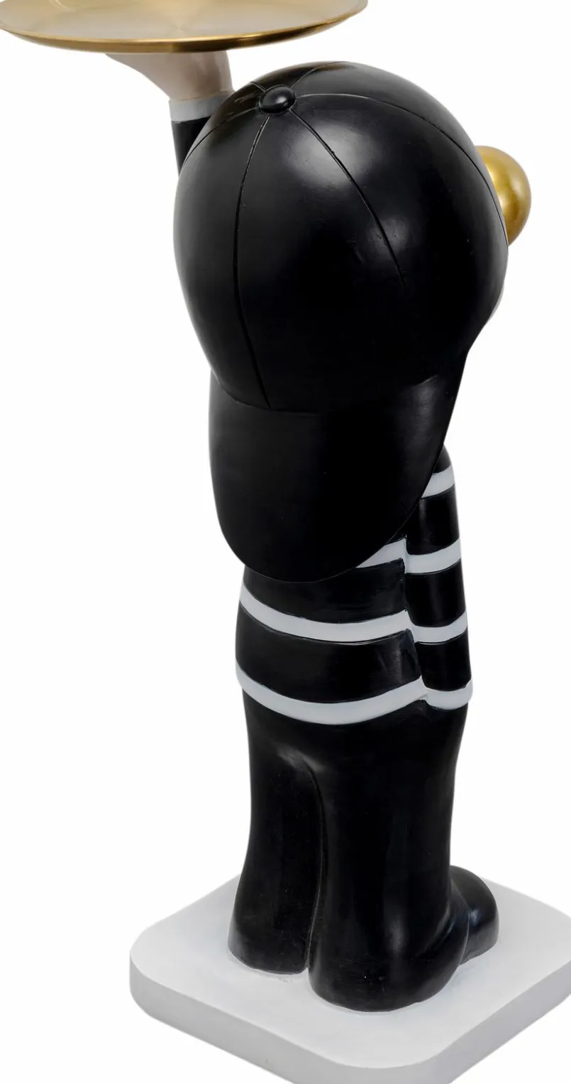 KARE DESIGN Abstrakte Dekofiguren|Dekofiguren-Beistelltisch Bubble Boy 87786 Schwarz / Weiß