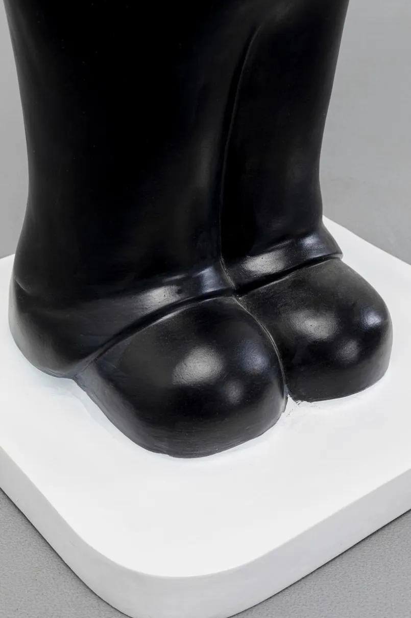 KARE DESIGN Abstrakte Dekofiguren|Dekofiguren-Beistelltisch Bubble Boy 87786 Schwarz / Weiß