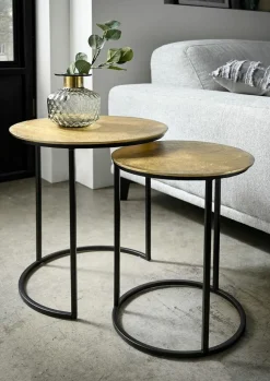 Couchtische-Beistelltisch Catania Gold