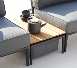 Cane-line Loungetische-Beistelltisch Conic 74 x 52 cm Grau