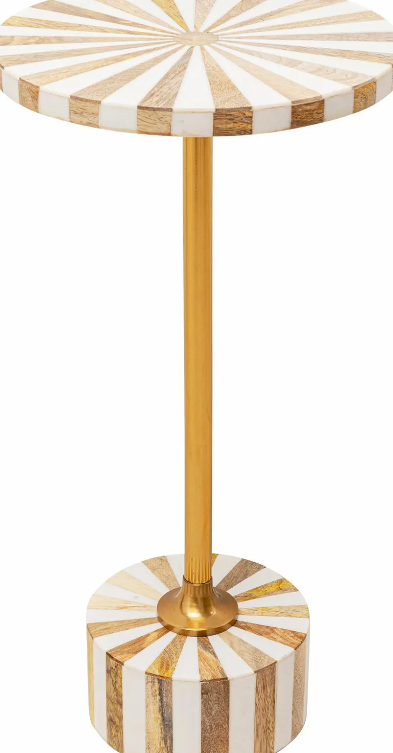 Couchtische|KARE DESIGN Beistelltisch Domero Cirque 86571 Weiß / Gold