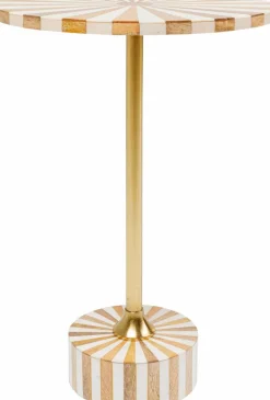 Couchtische|KARE DESIGN Beistelltisch Domero Cirque 86729 Weiß / Gold