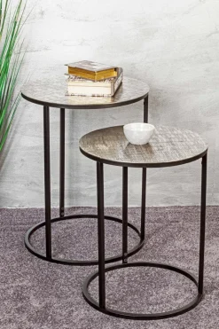 Couchtische|Haku Beistelltisch Gaya Silber