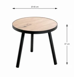 Couchtische|Haku Beistelltisch Genua Eiche