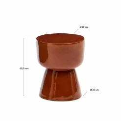 Balkontische|Gartentische|Kave Home Beistelltisch Mesquida Braun