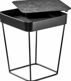 Bacher Couchtische-Beistelltisch Prego Schwarz / Silber