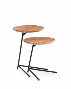 Couchtische|Kave Home Beistelltisch-Set Lomiri Akazie