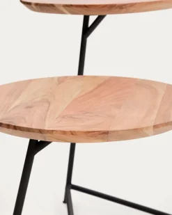 Couchtische|Kave Home Beistelltisch-Set Lomiri Akazie