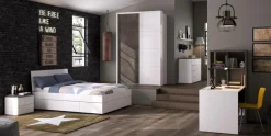 Composad Jugendbetten|Jugendbetten-Bett Mundi 120 x 200 cm Weiß
