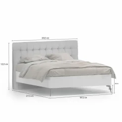 Betten| Bett Ambra 180 x 200 cm Weiß