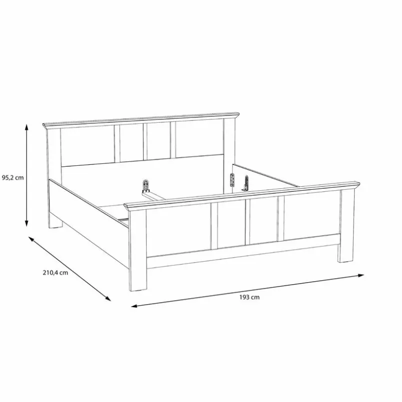 Betten|FORTE Bett Iloppa SZ 180 x 200 cm Weiß