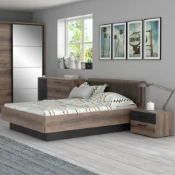 FORTE Jugendbetten|Jugendbetten-Bett Jacky 120 x 200 cm Schlammeiche