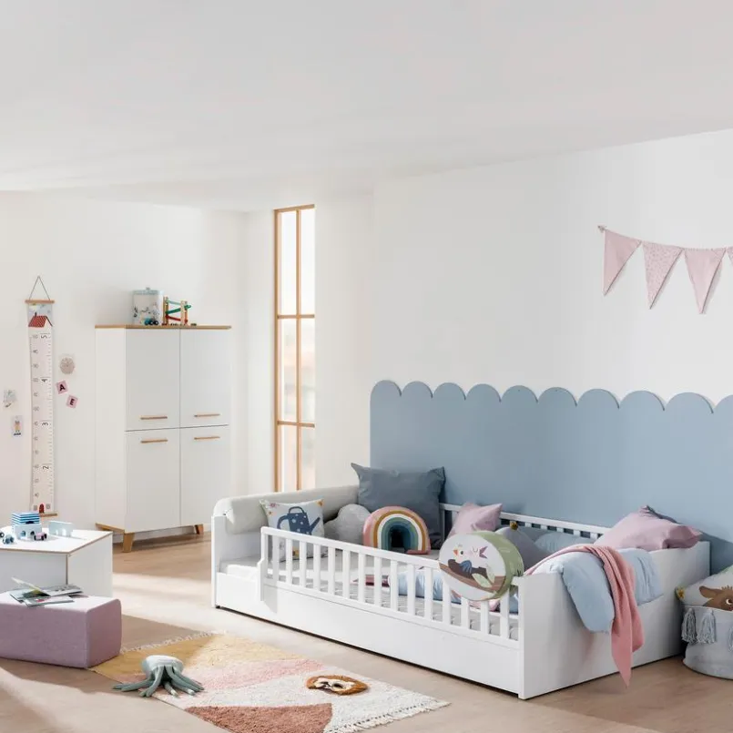 Kinderbetten|Kinderbetten|Paidi Bett Little Flo 140 x 200 cm Kreideweiß