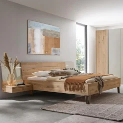 Betten|Thielemeyer Bett mit Nachttischen Cubo 180 x 200 cm Wildeiche