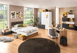 Jugendbetten|Jugendbetten|Wójcik Bett Twenty 90 x 200 cm Eiche / Weiß
