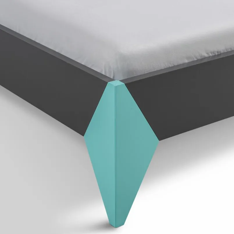 Rudolf Jugendbetten|Jugendbetten-Bett ZE+ 100 x 200 cm Schiefergrau