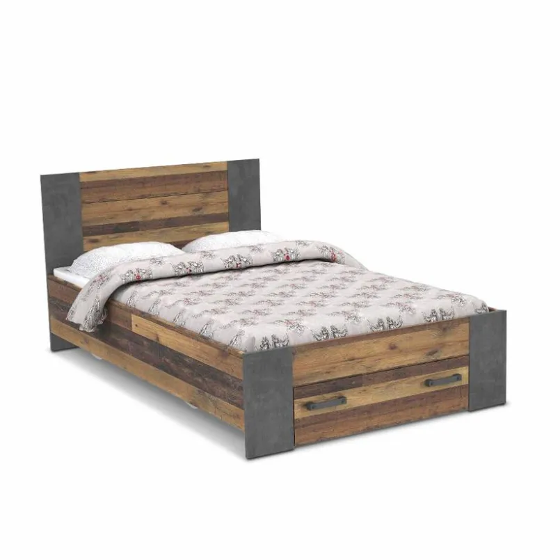 FORTE Jugendbetten|Jugendbetten-Bettkasten Clif Braun