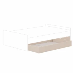 Jugendbetten|Jugendbetten|Paidi Bettkasten Little Flo Cashmere-Beige
