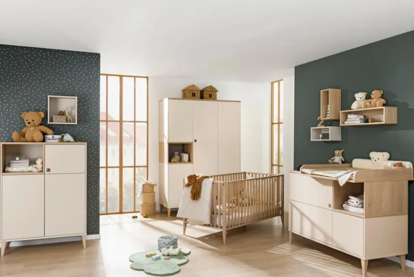 Babybetten|Babybetten|Paidi Bettseiten 2er Set Mila & Ben Cashmere-Beige