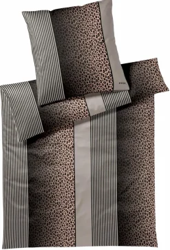Bettwäsche|JOOP! Bettwäsche Leo 135 x 200 cm Taupe