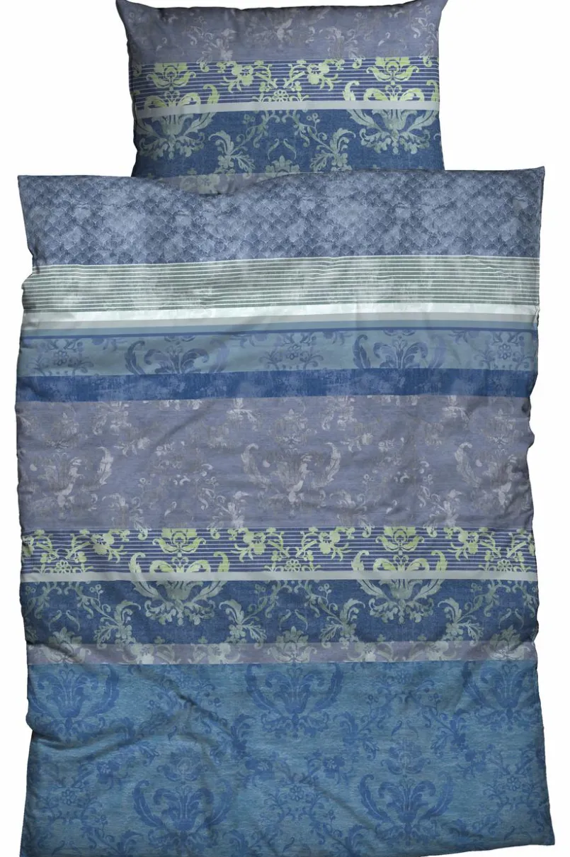 Bettwäsche| Bettwäsche Barock 155 x 220 cm Blau