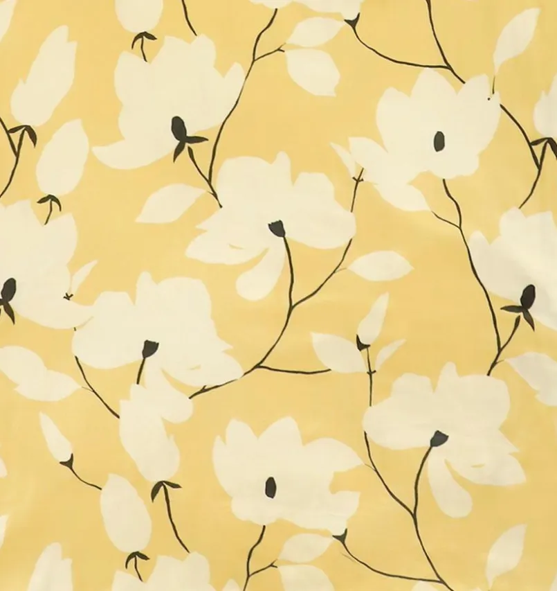 Bettwäsche|SCHÖNER WOHNEN-Kollektion Bettwäsche Fleur 135 x 200 cm Gelb