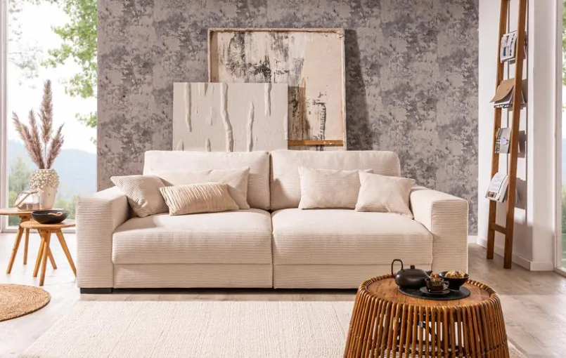 filippo Sofas & Couches-Bigsofa Marsala Beige