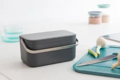 Entsorgen & Recyclen|Entsorgen & Recyclen|brabantia Bio-Abfalleimer Dark Grey Grau