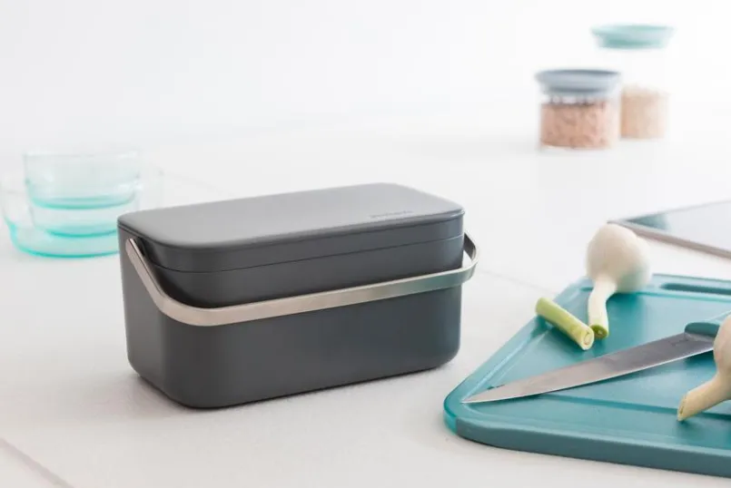 Entsorgen & Recyclen|Entsorgen & Recyclen|brabantia Bio-Abfalleimer Dark Grey Grau